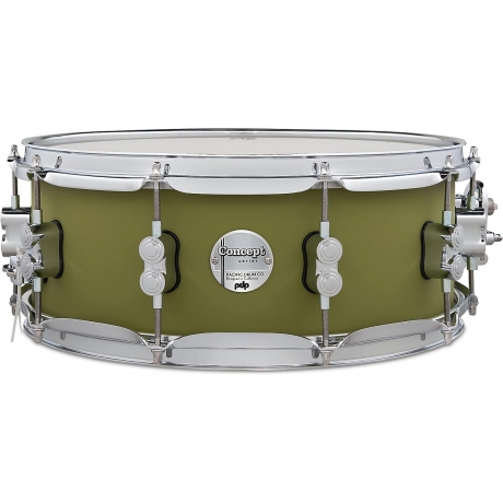 PDP Drums Concept Akçaağaç 14x5.5” Trampet (Satin Olive)<br>Fotoğraf: 1/1