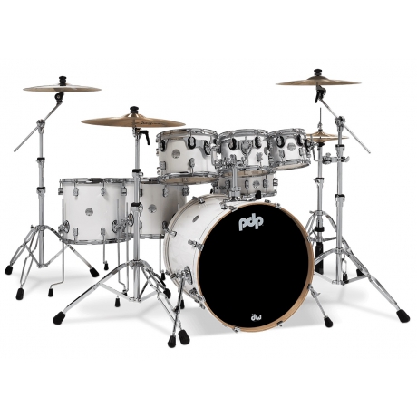 PDP Drums Concept Akçaağaç 7-Parça 22" Akustik Davul (Pearlescent White)<br>Fotoğraf: 1/2
