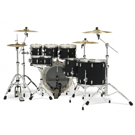 PDP Drums Concept Akçaağaç 7-Parça Akustik Davul (Mat Siyah)<br>Fotoğraf: 2/2