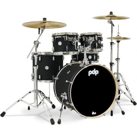 PDP Drums Concept Maple 5 Parça 22" Akustik Davul (Mat Siyah)<br>Fotoğraf: 1/6
