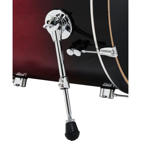 PDP Drums Concept Maple 5 Parça 22" Akustik Davul (Red To Black Sparkle Fade)<br>Fotoğraf: 4/5