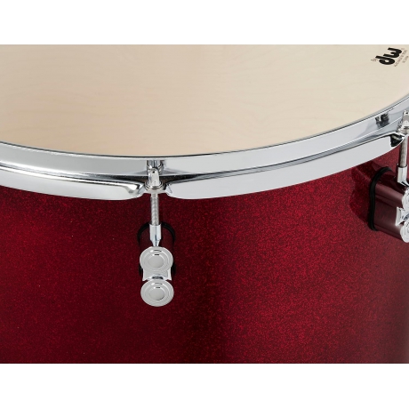 PDP Drums Concept Maple 5 Parça 22" Akustik Davul (Red To Black Sparkle Fade)<br>Fotoğraf: 3/5