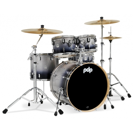 PDP Drums Concept Maple 5 Parça 22" Akustik Davul (Silver To Blk Fade)<br>Fotoğraf: 1/6