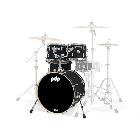 PDP Drums Concept Series 20" 4 Parça Akustik Davul Seti (Mat Siyah)<br>Fotoğraf: 1/1