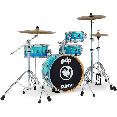 PDP Drums Daru Jones New Yorker II 4 Parça 18" Akustik Davul (Blue Fade)<br>Fotoğraf: 1/6
