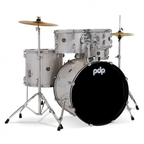 PDP Drums Centerstage 20'' 5-Parça Akustik Davul Seti (Diamond White Sparkle)<br>Fotoğraf: 1/2