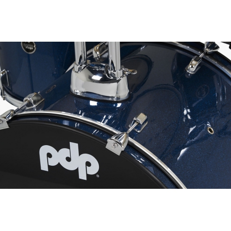 PDP Drums Centerstage 22'' 5-Parça Akustik Davul Seti (Royal Blue Sparkle)<br>Fotoğraf: 4/8