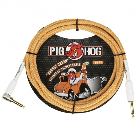 Pig Hog PCH102OCR 'orange Creme' Enstrüman Kablosu (3 Metre)<br>Fotoğraf: 1/1