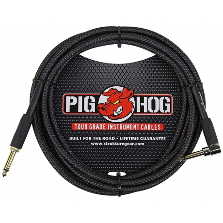 Pig Hog PCH10BKR Black Wowen Enstrüman Kablosu (3 Metre)<br>Fotoğraf: 1/1