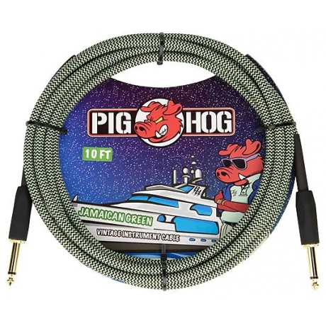 Pig Hog PCH10JGR 'jamaican Green' Enstrüman Kablosu (3 Metre)<br>Fotoğraf: 1/1