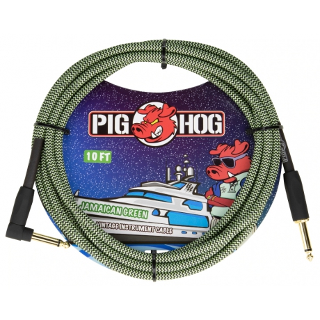 Pig Hog PCH10JGRR 'jamaican Green' Enstrüman Kablosu (3 Metre)<br>Fotoğraf: 1/1