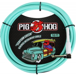 Pig Hog PCH10SGR 'seafoam Green' Enstrüman Kablosu (3 Metre)