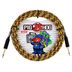 Pig Hog Vintage Series 1/4 Enstrüman Kablosu (Orange Graffiti 3 Metre Straigh...