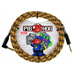 Pig Hog Vintage Series 1/4 Enstrüman Kablosu (Orange Graffiti 3 Metre Straigh...