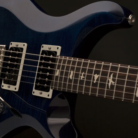 PRS S2 Custom 24 Elektro Gitar (Faded Blue Smokeburst)<br>Fotoğraf: 3/4