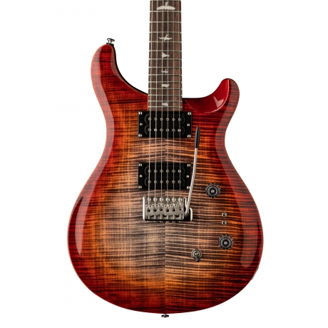 PRS SE Custom 24-08 Elektro Gitar (Charcoal Cherry Burst)<br>Fotoğraf: 2/4