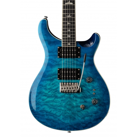 PRS SE Custom 24-08 Quilt Elektro Gitar (Lake Blue Ebony)<br>Fotoğraf: 2/4