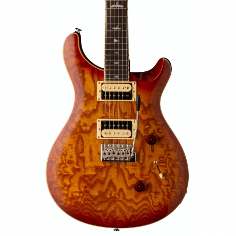 PRS SE Custom 24 Exotic Burled Ash Elektro Gitar (Vintage Sunburst)<br>Fotoğraf: 2/3