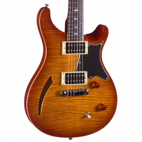 PRS SE Custom Semi-Hollow Elektro Gitar (Vintage Sunburst)<br>Fotoğraf: 3/8