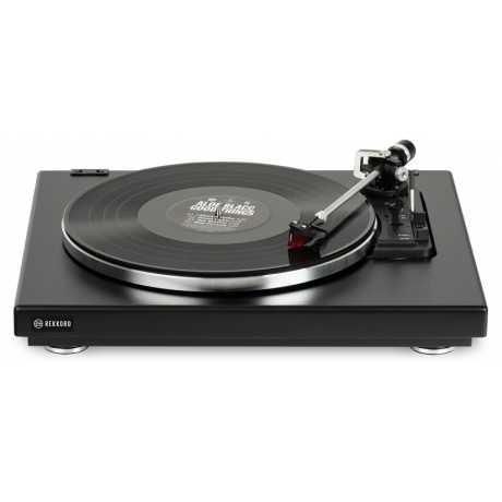 REKKORD AUDIO F400 Parlak Siyah Otomatik Pikap - Ortofon 2M Red İğne ile<br>Fotoğraf: 2/3