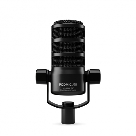 Rode PodMic USB Versatile Dynamic Broadcast Mikrofonu (Siyah)<br>Fotoğraf: 4/5
