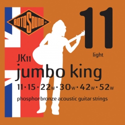 Rotosound JK11 Jumbo King Bronz Akustik Gitar Teli (11-52)