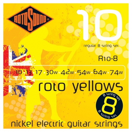 Rotosound R10-8 Roto 8 Telli Elektro Gitar Teli (10-74)<br>Fotoğraf: 1/1