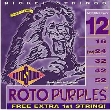 Rotosound R12 Purples Elektro Gitar Teli (12-52)<br>Fotoğraf: 1/1