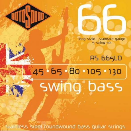 Rotosound RS665LD Swing 5 Telli Bas Gitar Teli (45-130)<br>Fotoğraf: 1/1