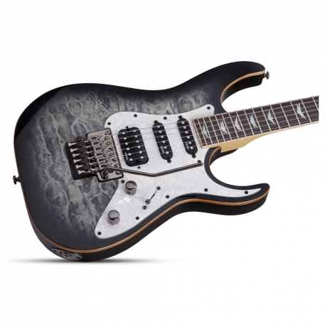 Schecter Banshee-6 Fr Extreme Cb Elektro Gitar (Charcoal Burst)<br>Fotoğraf: 2/4
