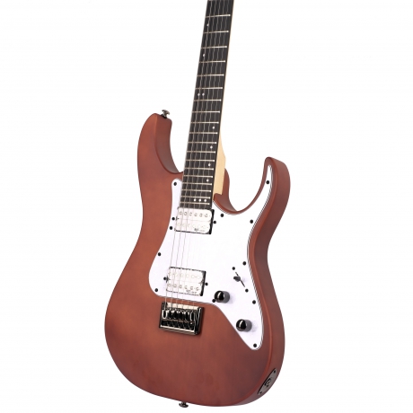 Schecter BANSHEE-6 SGR Elektro Gitar (Walnut Satin Beyaz Pickguard)<br>Fotoğraf: 2/3