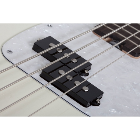 Schecter Banshee Bass Bas Gitar (Vintage Olympic White)<br>Fotoğraf: 4/7