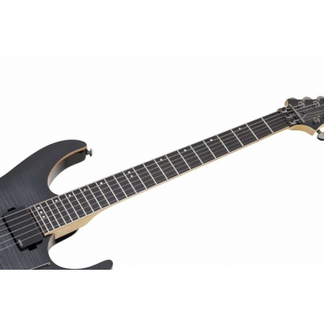 Schecter Banshee FR Aktif Elektro Gitar (Trans Black Burst)<br>Fotoğraf: 3/4