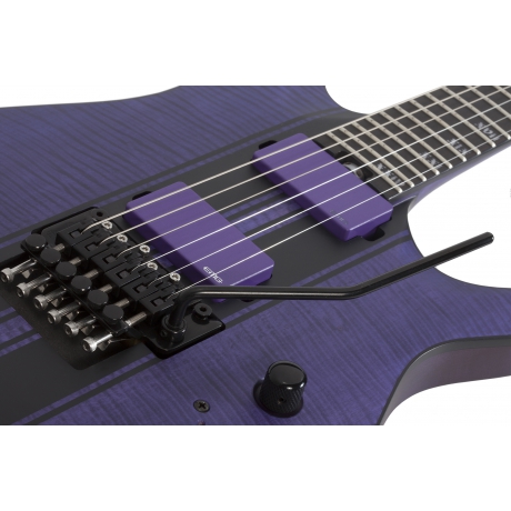 Schecter Banshee GT FR Elektro Gitar (Satin Trans Purple)<br>Fotoğraf: 3/6