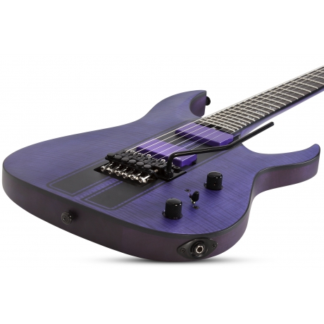 Schecter Banshee GT FR Elektro Gitar (Satin Trans Purple)<br>Fotoğraf: 2/6