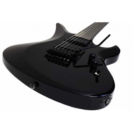 Schecter Blackjack A-6 FR Elektro Gitar (Gloss Black)<br>Fotoğraf: 6/8