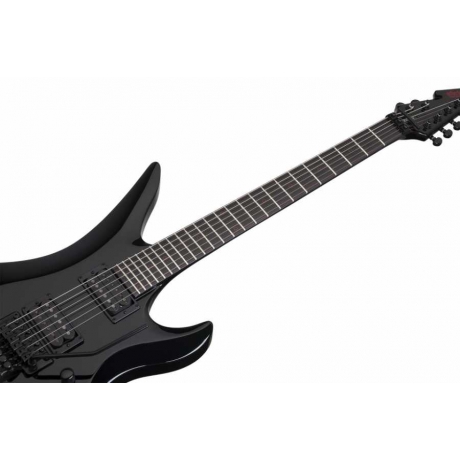 Schecter Blackjack A-6 FR Elektro Gitar (Gloss Black)<br>Fotoğraf: 7/8