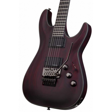 Schecter Blackjack ATX C-1 FR Elektro Gitar (Vampyre Red Satin)<br>Fotoğraf: 2/8