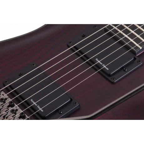 Schecter Blackjack ATX C-1 FR Elektro Gitar (Vampyre Red Satin)<br>Fotoğraf: 4/8