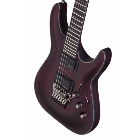 Schecter Blackjack ATX C-1 FR Elektro Gitar (Vampyre Red Satin)<br>Fotoğraf: 5/8