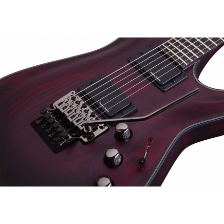 Schecter Blackjack ATX C-1 FR Elektro Gitar (Vampyre Red Satin)<br>Fotoğraf: 6/8