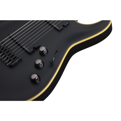 Schecter Blackjack ATX C-8 Elektro Gitar (Aged Black Satin)<br>Fotoğraf: 4/5