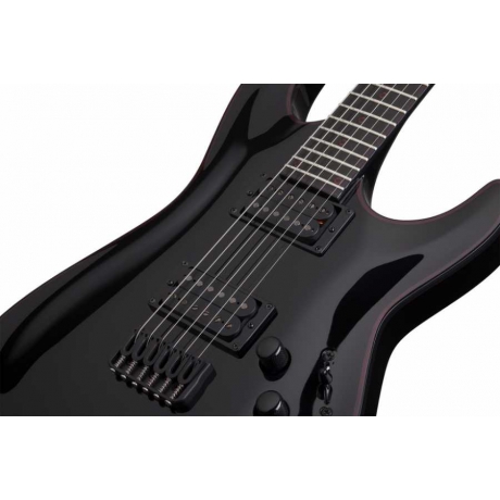 Schecter Blackjack C-1 Elektro Gitar (Gloss Black)<br>Fotoğraf: 5/8