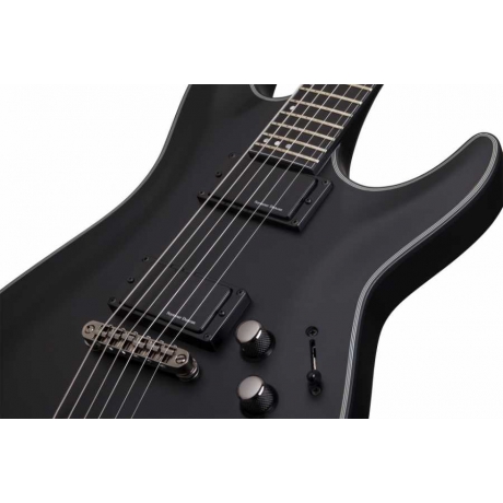 Schecter Blackjack SLS C-1 EX A Elektro Gitar (Satin Black)<br>Fotoğraf: 2/6