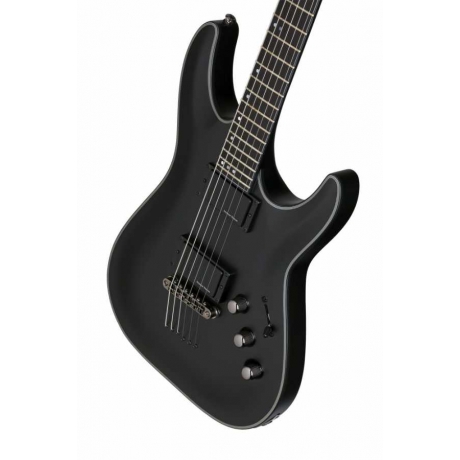 Schecter Blackjack SLS C-1 EX A Elektro Gitar (Satin Black)<br>Fotoğraf: 6/6