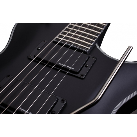 Schecter Blackjack SLS Solo-6 FR A Hell's Gate Elektro Gitar (Satin Black)<br>Fotoğraf: 3/4