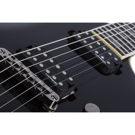 Schecter C-1 Blackjack Elektro Gitar (Gloss Black)<br>Fotoğraf: 4/9