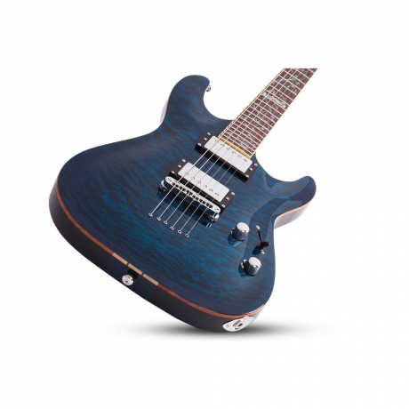 Schecter C-1 Classic Elektro Gitar (See-Thru Blu)<br>Fotoğraf: 2/4