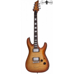 ​​​​​​Schecter C-1 Custom Elektro Gitar (Natural Vintage Burst)