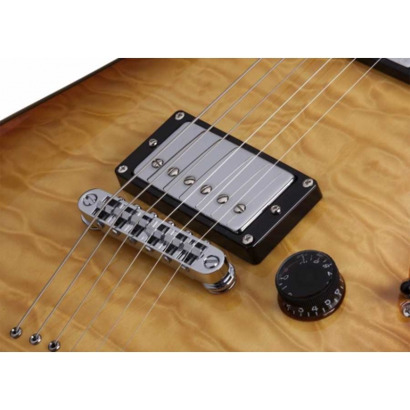 ​​​​​​Schecter C-1 Custom Elektro Gitar (Natural Vintage Burst)<br>Fotoğraf: 5/9